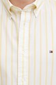 Bavlněná košile Tommy Hilfiger MW0MW37551 žlutá