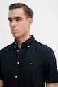 Tommy Hilfiger cămașă din bumbac bleumarin MW0MW37584