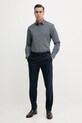 Tommy Hilfiger koszula bawełniana MW0MW38960 granatowy SS25