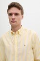 Tommy Hilfiger cămașă din bumbac galben MW0MW39159