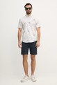 Βαμβακερό πουκάμισο Tommy Hilfiger MW0MW39267 λευκό SS25