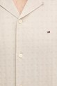 Tommy Hilfiger koszula z domieszką lnu beżowy MW0MW38564