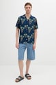 Πουκάμισο Tommy Hilfiger MW0MW38580 σκούρο μπλε SS25