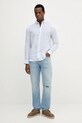 Льняная рубашка Tommy Hilfiger MW0MW38581 голубой SS25