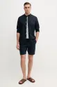 Tommy Hilfiger koszula bawełniana MW0MW39966 granatowy SS25