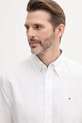 Tommy Hilfiger koszula z domieszką lnu MW0MW40702 biały
