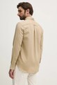 Одяг Сорочка з домішкою льону Tommy Hilfiger MW0MW40702 бежевий