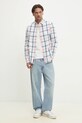 Бавовняна сорочка Tommy Jeans DM0DM20885 білий SS25