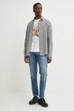Bavlněná košile Tommy Jeans DM0DM20885 šedá SS25