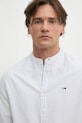 Рубашка с примесью льна Tommy Jeans DM0DM20893 белый