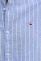 Tommy Jeans camasa din amestec de in DM0DM20893 albastru