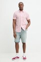 Tommy Jeans koszula z domieszką lnu DM0DM20894 biały SS25