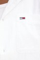 Tommy Jeans cămașă din amestec de in DM0DM20895 alb