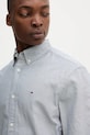 Хлопковая рубашка Tommy Jeans тёмно-синий DM0DM21298