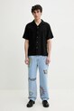 Abercrombie & Fitch len ing KI125.5075.900 fekete SS25