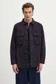 Barbour cotton shirt Barbour Jungle Sateen Overshirt classic navy MOS0417