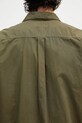 Barbour cămașă din bumbac Barbour Holywell Poplin S/S Relaxed Fit Shirt verde MSH5603