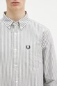 Βαμβακερό πουκάμισο Fred Perry σκούρο μπλε M6574.X86