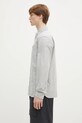 Fred Perry cotton shirt M6574.X86 gray SS25