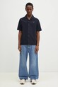Βαμβακερό πουκάμισο Fred Perry M7774.248 σκούρο μπλε