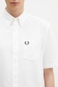 Fred Perry koszula bawełniana biały M8730.100