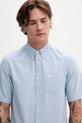 Fred Perry koszula bawełniana niebieski M8730.146