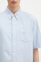 Fred Perry koszula bawełniana niebieski M8730.146