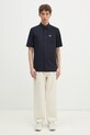 Βαμβακερό πουκάμισο Fred Perry M8730.608 σκούρο μπλε