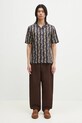 Fred Perry koszula bawełniana M9629.608 granatowy