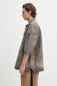 Bavlněná košile Rick Owens DRKSHDW Magnum Tommy DU01E3290.CVS šedá SS25