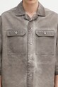 Bavlněná košile Rick Owens DRKSHDW Magnum Tommy šedá DU01E3290.CVS