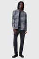 Хлопковая рубашка AllSaints ORIN M019SC мультиколор