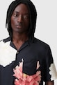 AllSaints camasa din bumbac FLEUR M058SC negru SS25