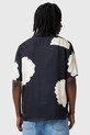 AllSaints camasa din bumbac FLEUR negru M058SC