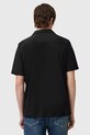 Бавовняна сорочка AllSaints HUDSON чорний M081SA