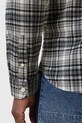 AllSaints camasa din bumbac GRATTON gri M021SC