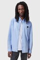 AllSaints camasa din bumbac AMANTE M122SC albastru
