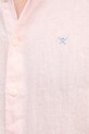 Сорочка з льону Hackett London HM3010266 рожевий