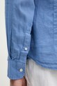 Hackett London koszula lniana HM3010266 niebieski