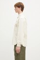 Бавовняна сорочка Human Made Zip-Up Work Shirt HM29SH002 бежевий SS25