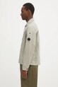 C.P. Company linen blend shirt 18CMOS102A006273G green SS25