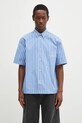 Πουκάμισο Axel Arigato Daily Shirt χαλαρό μπλε A2902002