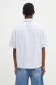 Odzież Axel Arigato koszula bawełniana Lido Striped Shirt A2908001 niebieski