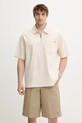 Тениска с яка Dickies свободна бежов DK0A4Z7TF901