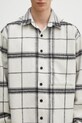 Πουκάμισο από μείγμα μαλλιού MKI MIYUKI ZOKU Check Flannel Shirt μπεζ CHECK.FLANNEL.SHIRT.OFF