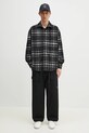 MKI MIYUKI ZOKU camasa din lana Check Flannel Shirt CHECK.FLANNEL.SHIRT.BLA negru