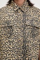 Pamučna košulja RHUDE Leopard Boxy Work smeđa RHSS25SR05012