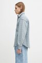 A Bathing Ape kurtka jeansowa Lux Sport Pattern Jacquard 10Oz Denim 1K80131002 niebieski SS25