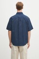 Odzież Carhartt WIP koszula bawełniana S/S Drewe Shirt I034537.2RUXX granatowy