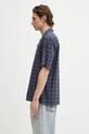 Хлопковая рубашка Carhartt WIP S/S Furoshiki Shirt I034549.2UIXX тёмно-синий SS25